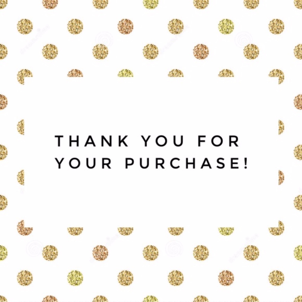 To all my wonderful buyers: THANK YOU!